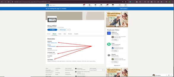 After business high-quality page creation