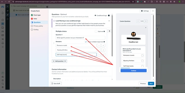 Build a “Higher Intent” Instant Form with 2–3 Qualifiers