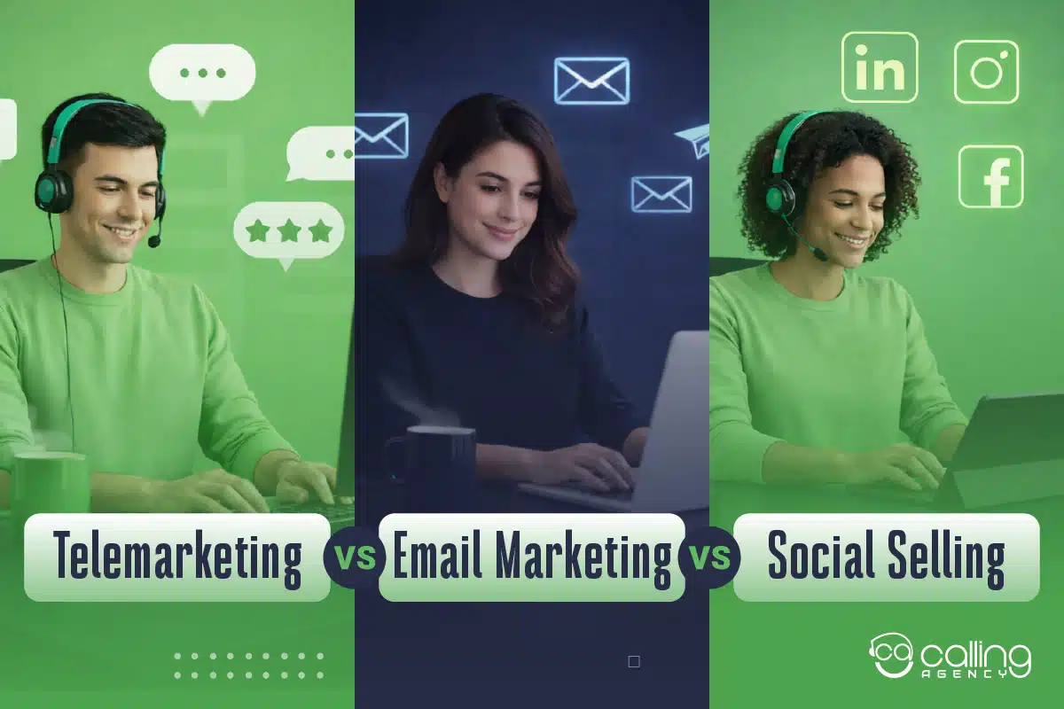 Telemarketing vs Email Marketing vs Social Selling