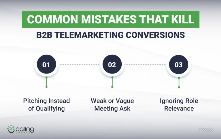Common Mistakes That Kill B2B Telemarketing Conversions