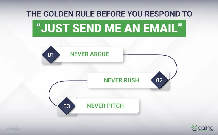 The Golden Rule Before You Respond to “Just Send Me an Email”