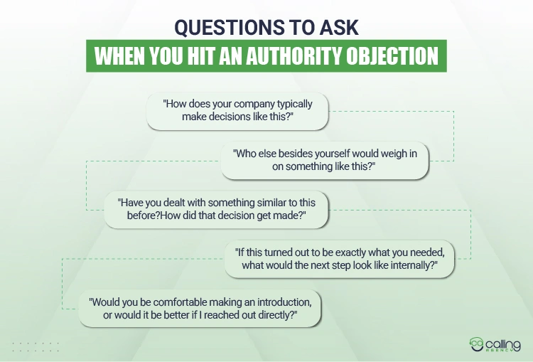 Questions To Ask When You Hit An Authority Objection