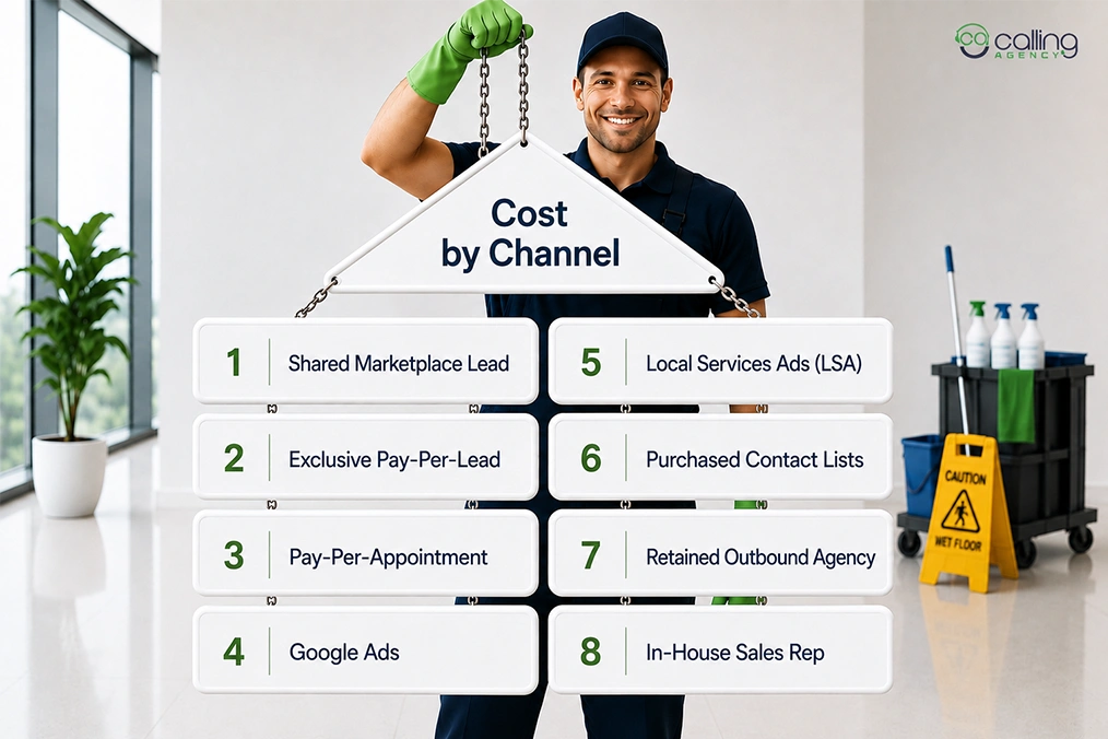 Commercial Cleaning Lead Generation Cost by Channel