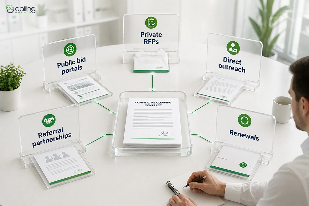 Where Do Commercial Cleaning Contracts Come From