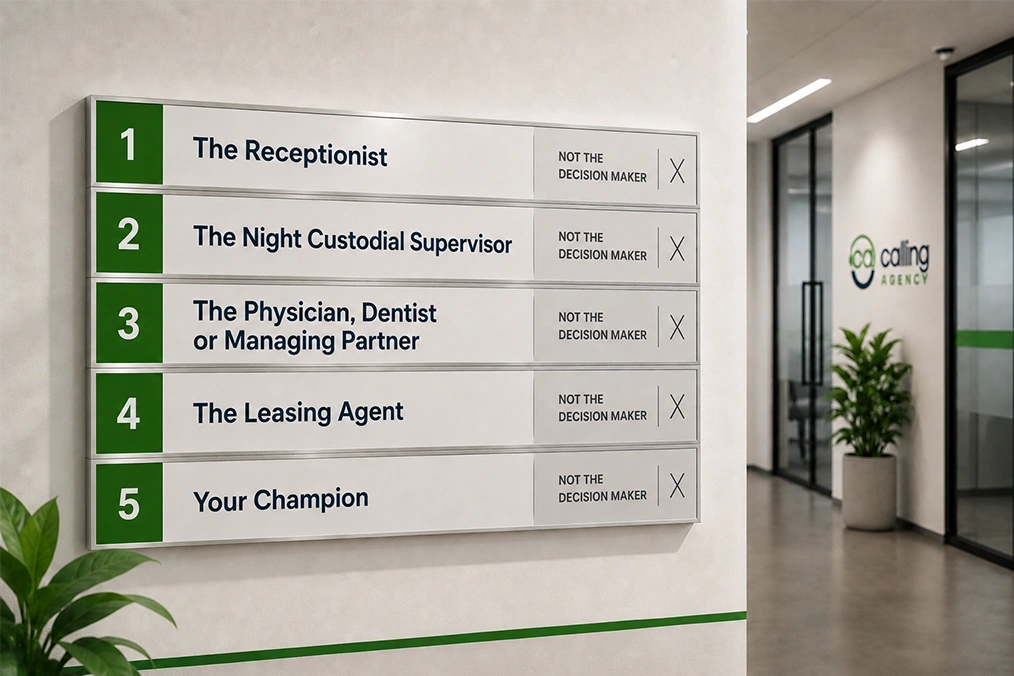 Who Is Not the Decision Maker in Signs the Cleaning Contract