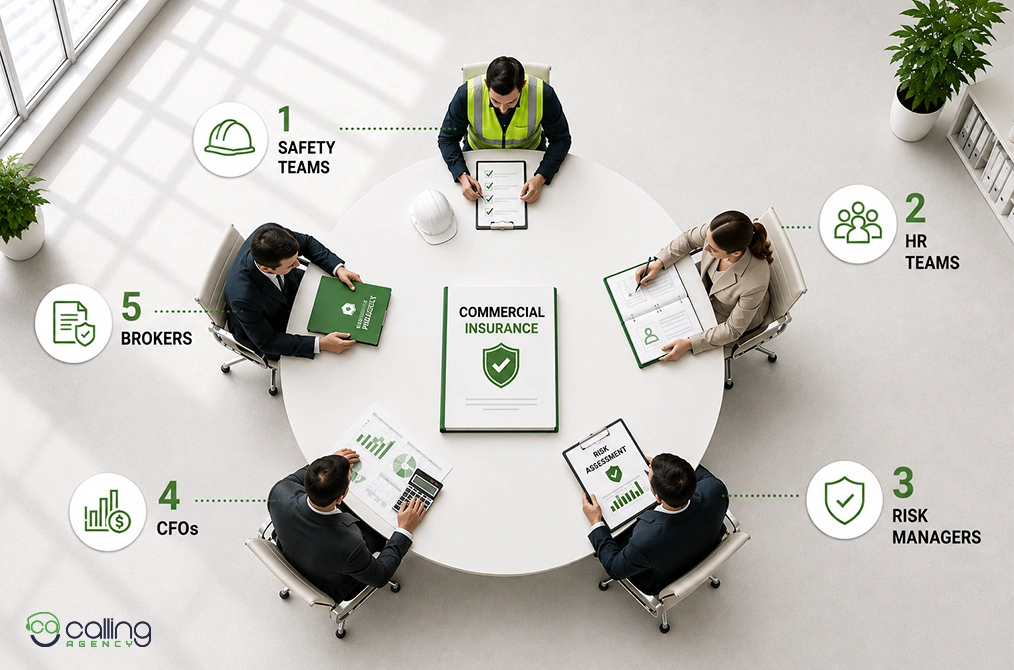 Commercial Insurance Key Stakeholders by Function