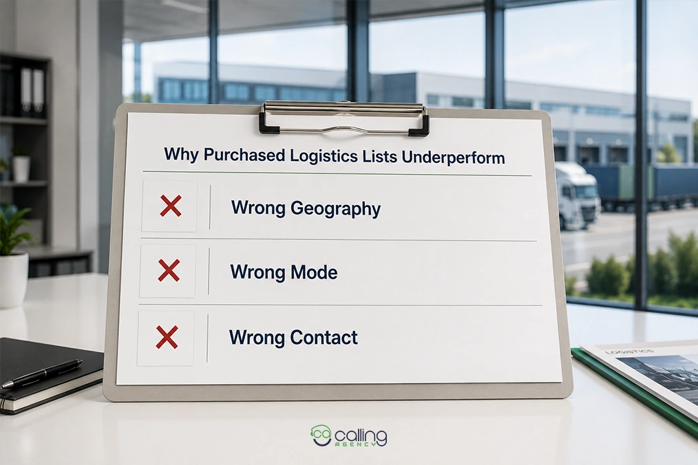 Why Purchased Logistics Lists Underperform