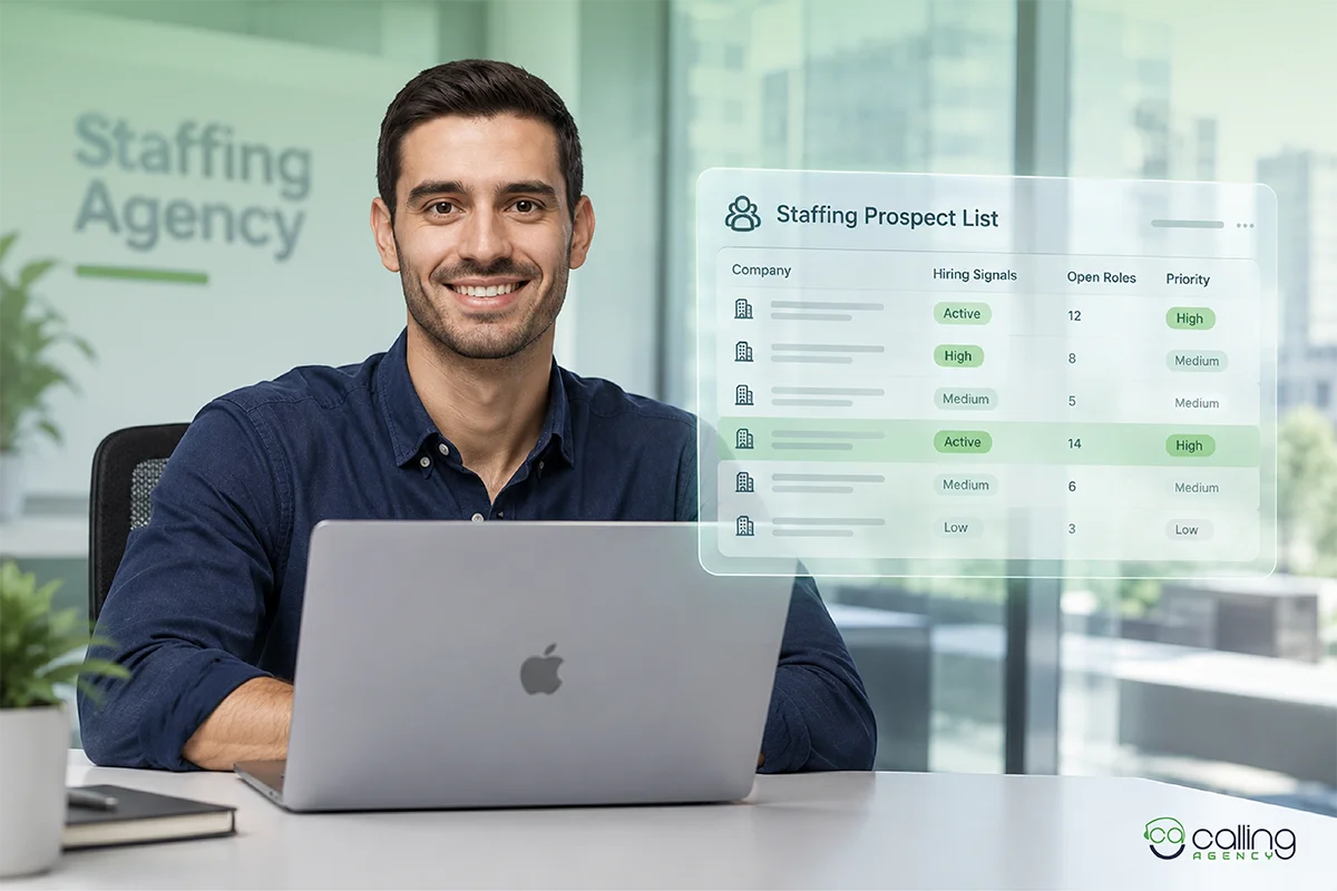 How to Build a Staffing Agency Prospect List Around Hiring Signals