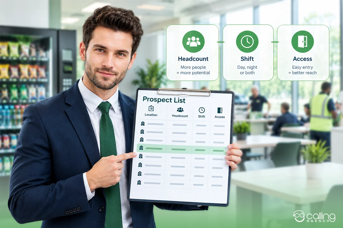 How to Find Vending Machine Locations: Build a Prospect List by Headcount, Shift, and Access