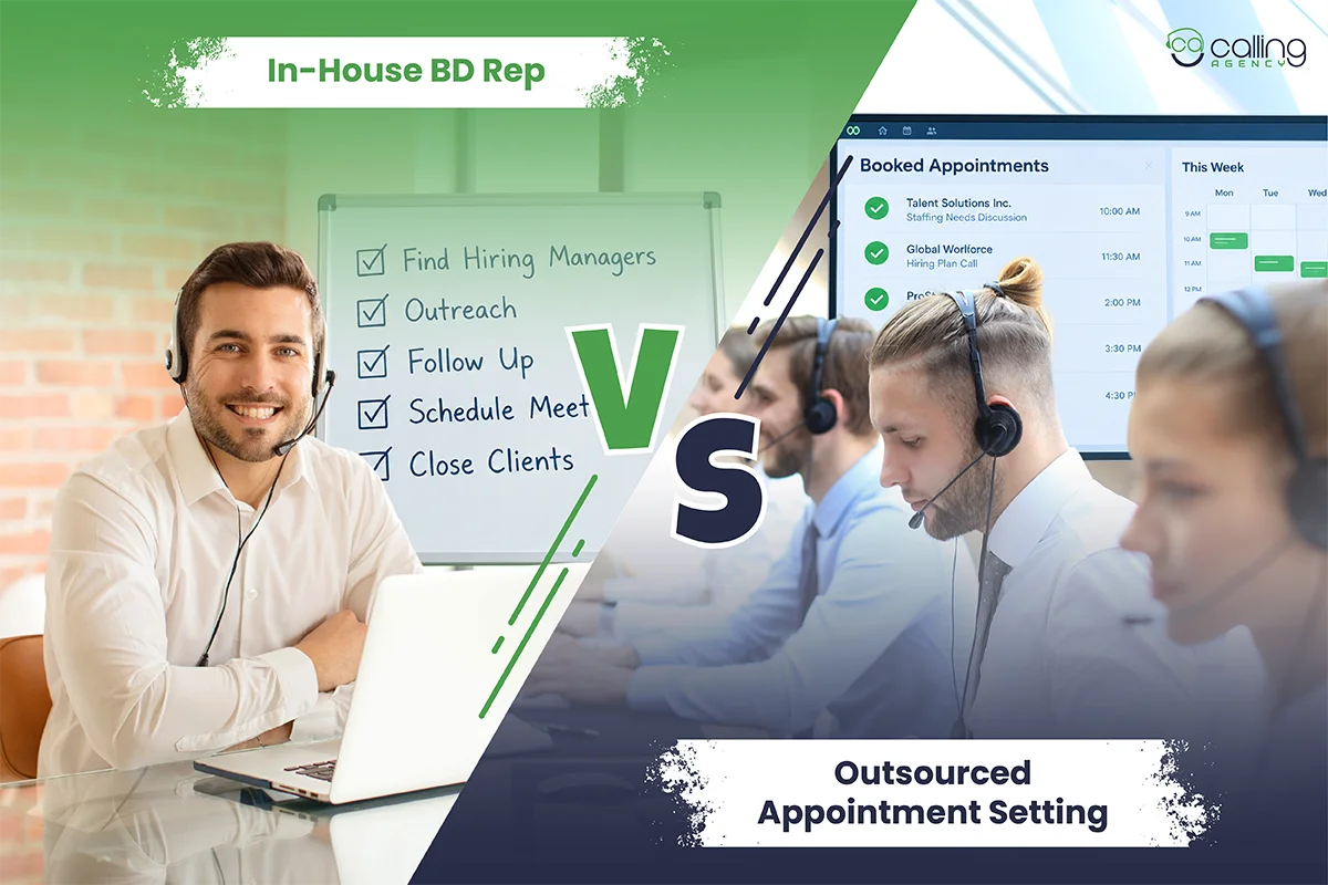 In-House BD Rep vs Outsourced Appointment Setting for Staffing Agencies